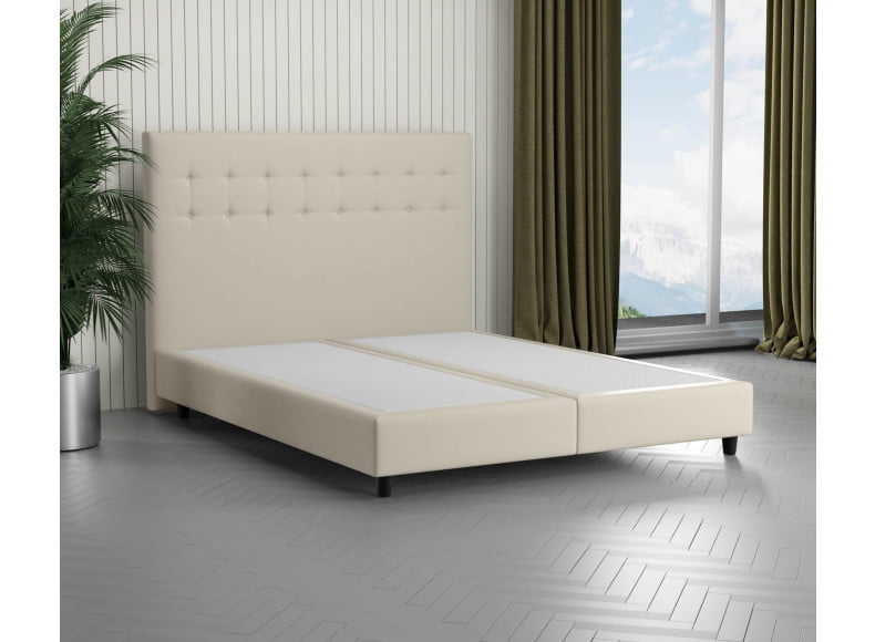 Beige 793 Loto - 110cm Kopfteil - 20cm TTFK Box - 12cm Füße