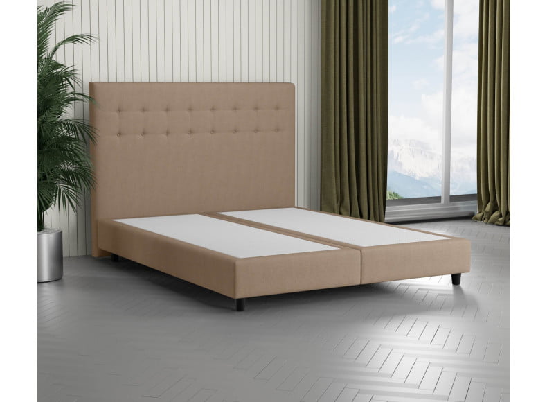 Beige 3315 Tia  - 110cm Kopfteil - 20cm TTFK Box - 12cm Füße