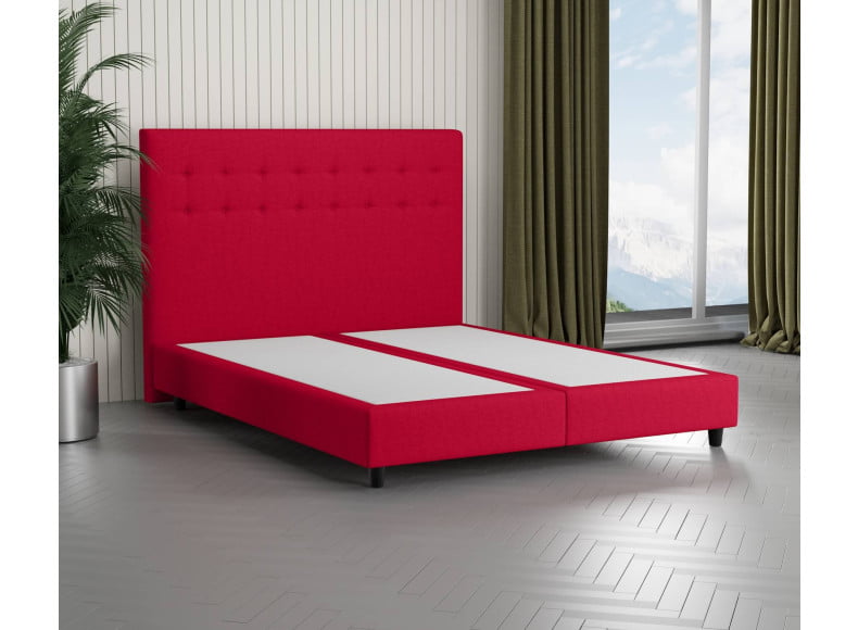 Rot 5579 Tia - 110cm Kopfteil - 20cm TTFK Box - 12cm Füße