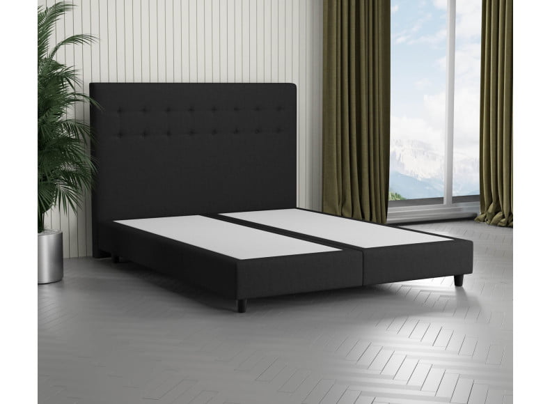 Schwarz 7006 Tia - 110cm Kopfteil - 20cm TTFK Box - 12cm Füße