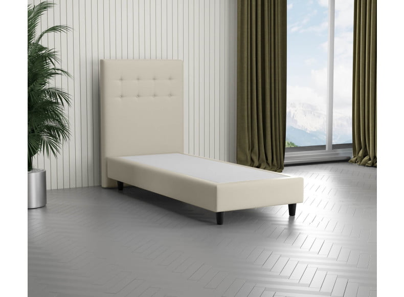 Beige 793 Loto - 110cm Kopfteil - 20cm TTFK Box - 12cm Füße