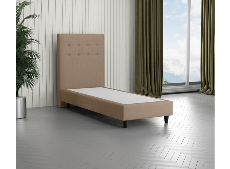 Beige 3315 Tia  - 110cm Kopfteil - 20cm TTFK Box - 12cm Füße