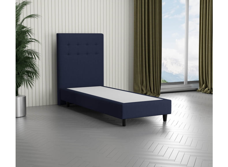 Marineblau 3920 Tia - 110cm Kopfteil - 20cm TTFK Box - 12cm Füße
