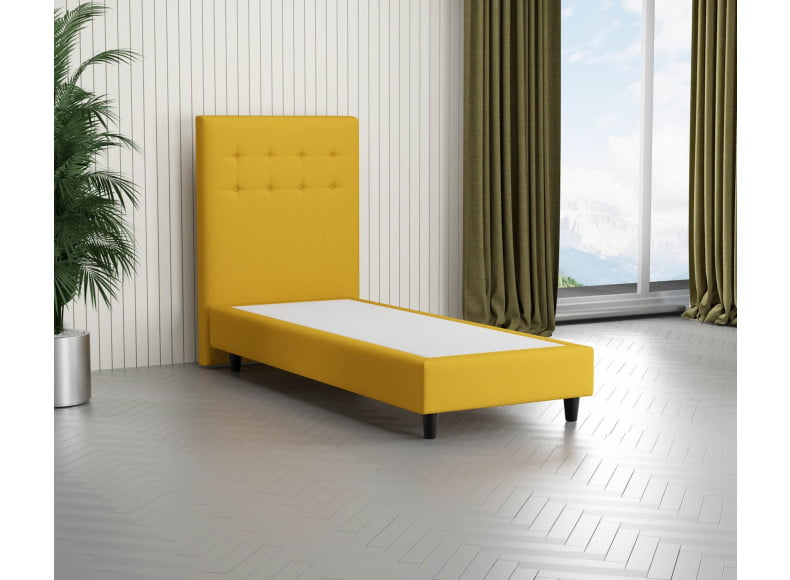 Senfgelb 5569 Tia - 110cm Kopfteil - 20cm TTFK Box - 12cm Füße
