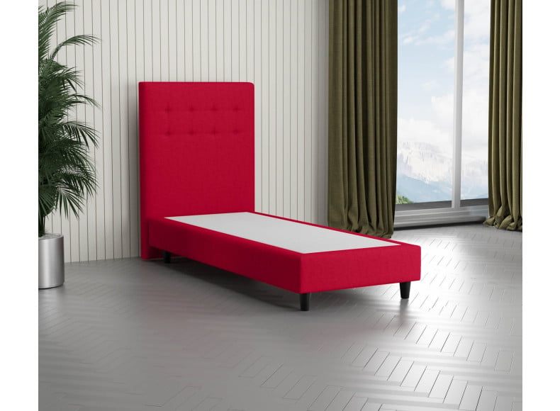 Rot 5579 Tia - 110cm Kopfteil - 20cm TTFK Box - 12cm Füße
