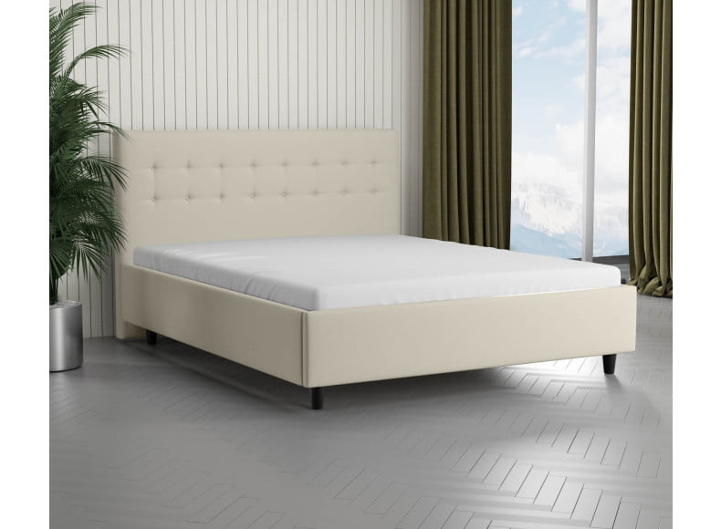 Beige 793 Loto - 30cm Rahmen, 110cm Kopfteil, 12cm Füße