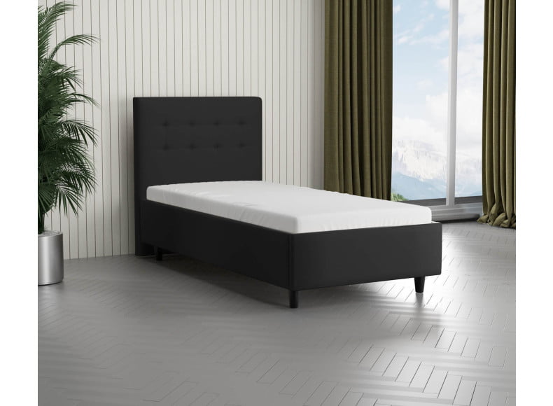 Schwarz 7006 Loto - 30cm Rahmen, 110cm Kopfteil, 12cm Füße