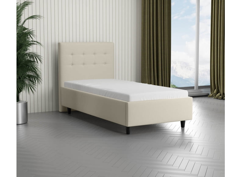 Beige 793 Loto - 30cm Rahmen, 110cm Kopfteil, 12cm Füße