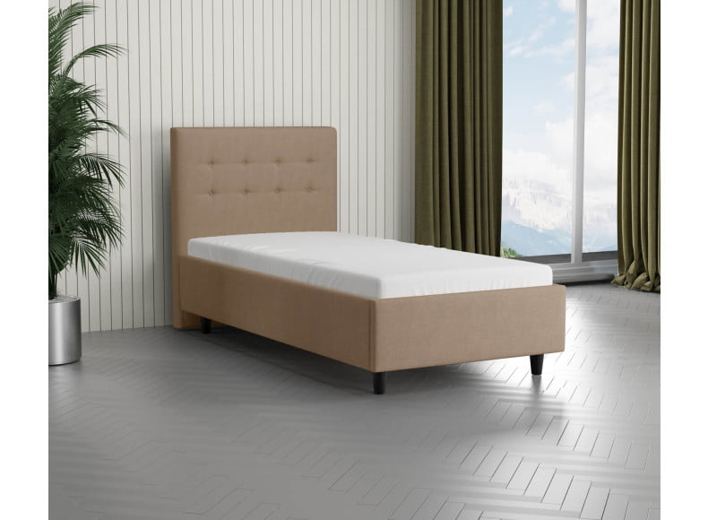 Beige 3315 Tia - 30cm Rahmen, 110cm Kopfteil, 12cm Füße