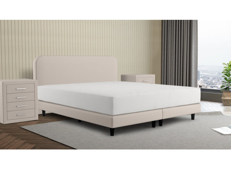 Abb. Sinsole 005 / Kopfteil 100cm / Füße 12cm / Boxspring 15 cm / Matratze 22 cm