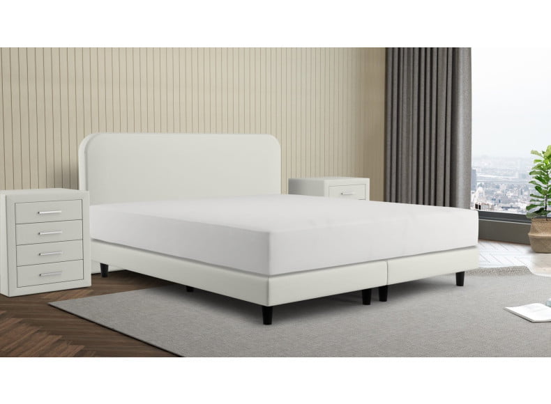 Abb. Sinsole 010 / Kopfteil 100cm / Füße 12cm / Boxspring 15 cm / Matratze 22 cm