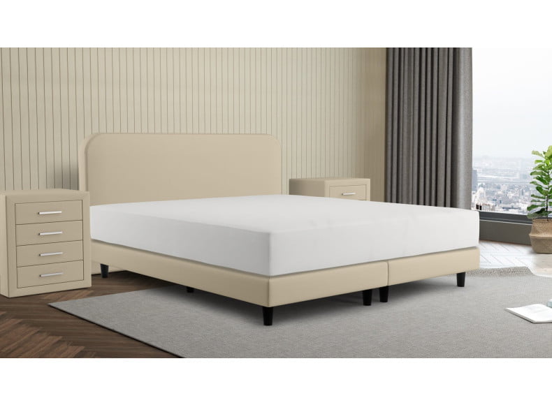 Abb. Sinsole 011 / Kopfteil 100cm / Füße 12cm / Boxspring 15 cm / Matratze 22 cm