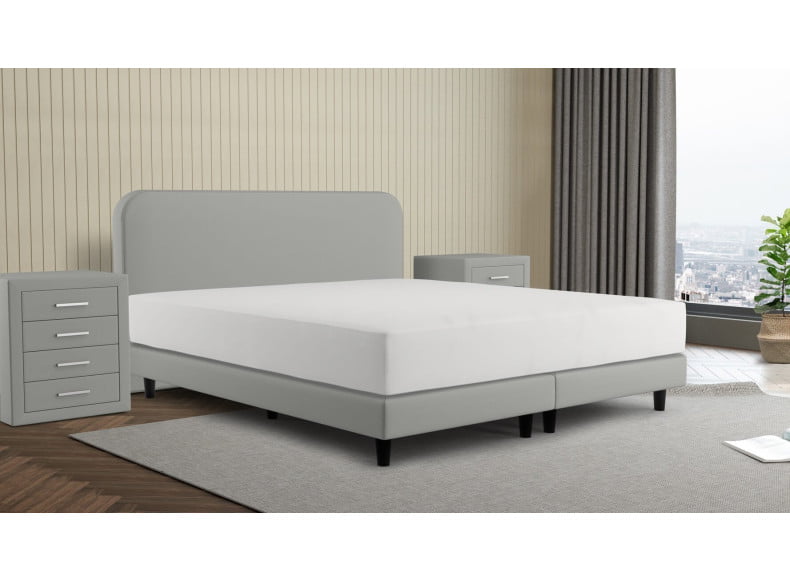 Abb. Sinsole 019 / Kopfteil 100cm / Füße 12cm / Boxspring 15 cm / Matratze 22 cm