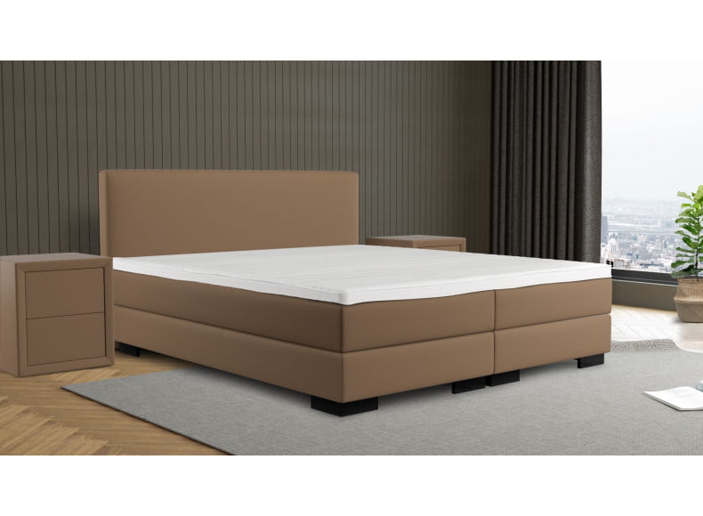 Sinsole 065 - Kopfteil 100cm - Füße Corner 6cm (Aufpreis) - Box 20cm - Matratze 20cm - Topper 7cm