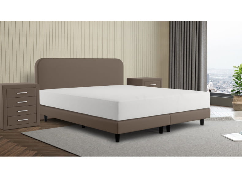 Abb. Sinsole 066 / Kopfteil 100cm / Füße 12cm / Boxspring 15 cm / Matratze 22 cm