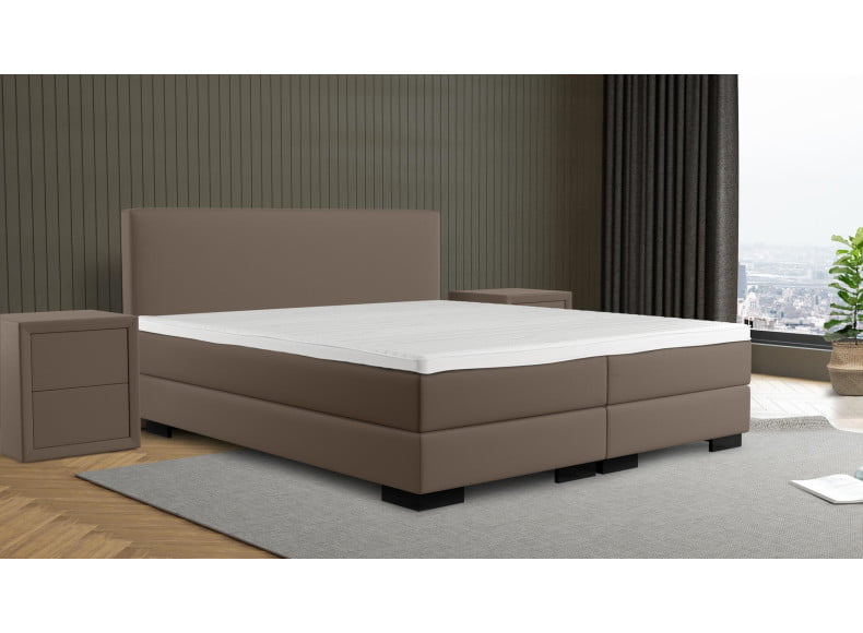 Sinsole 066 - Kopfteil 100cm - Füße Corner 6cm (Aufpreis) - Box 20cm - Matratze 20cm - Topper 7cm