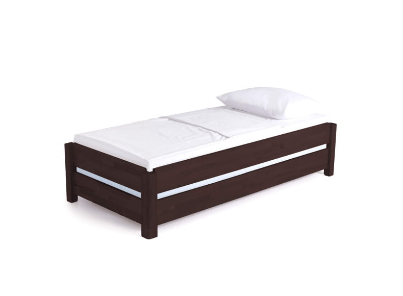 04 Buche wenge lackiert - Stapelbett 90x200 cm