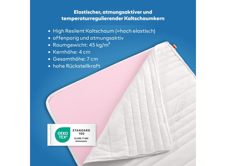 High Resilent Kaltschaum offenporig und atmungsaktiv