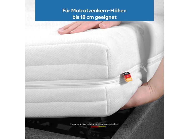 TENCEL Matratzenbezug - geeignet für Matratzenkerne bis 20 cm Höhe