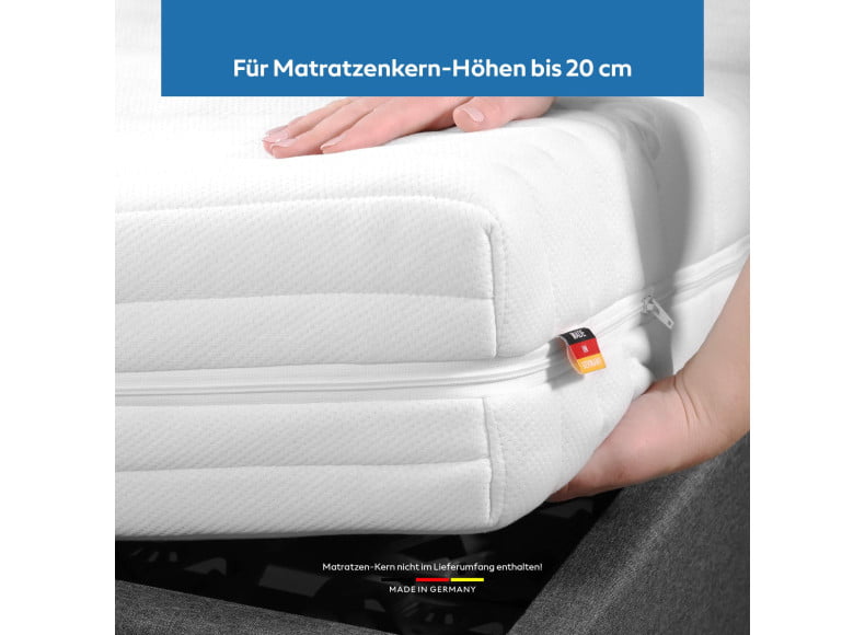 TENCEL Matratzenbezug - geeignet für Matratzenkerne bis 20 cm Höhe