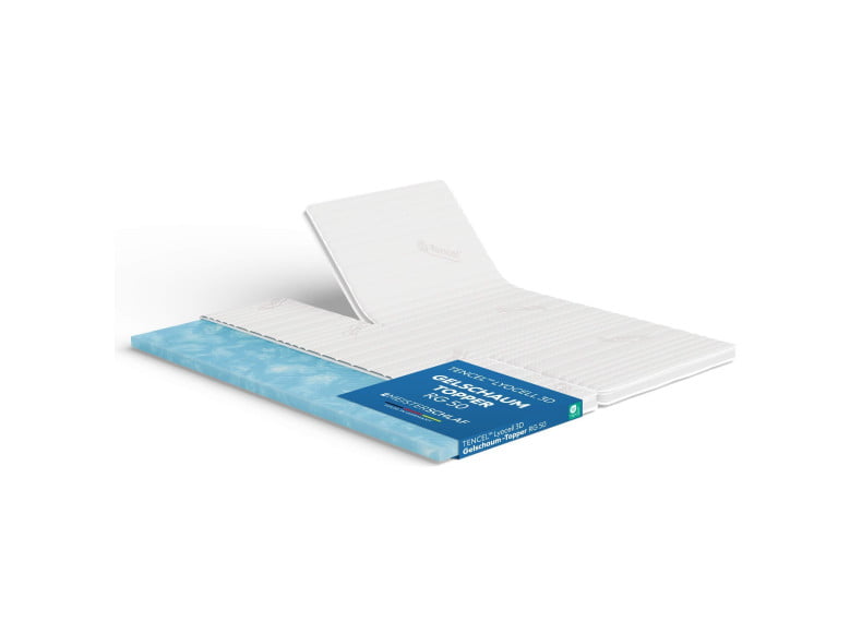 Gelschaum Split-Topper mit TENCEL™ Lyocell Faser-Bezug