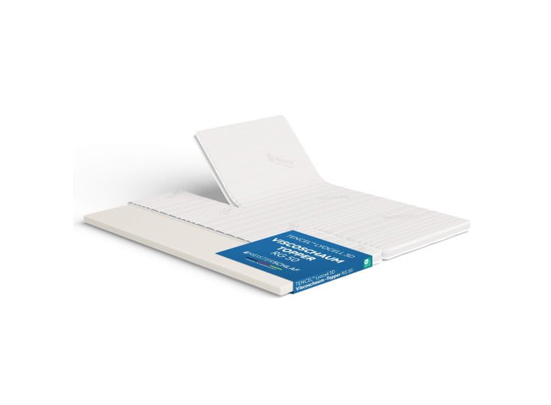Viscoschaum Topper Matratzenauflage für Doppelbetten mit TENCEL™ Lyocell Bezug