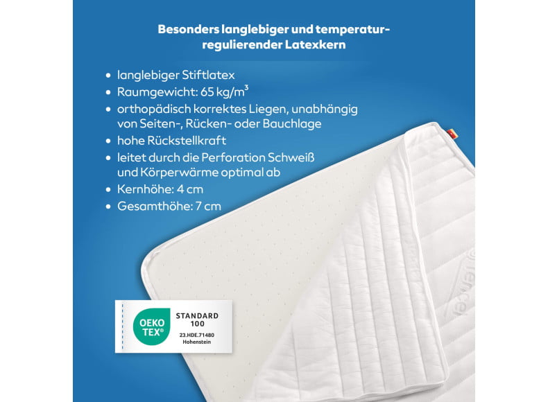 Perforierter Klima-Latex mit temperaturregulierendem Effekt
