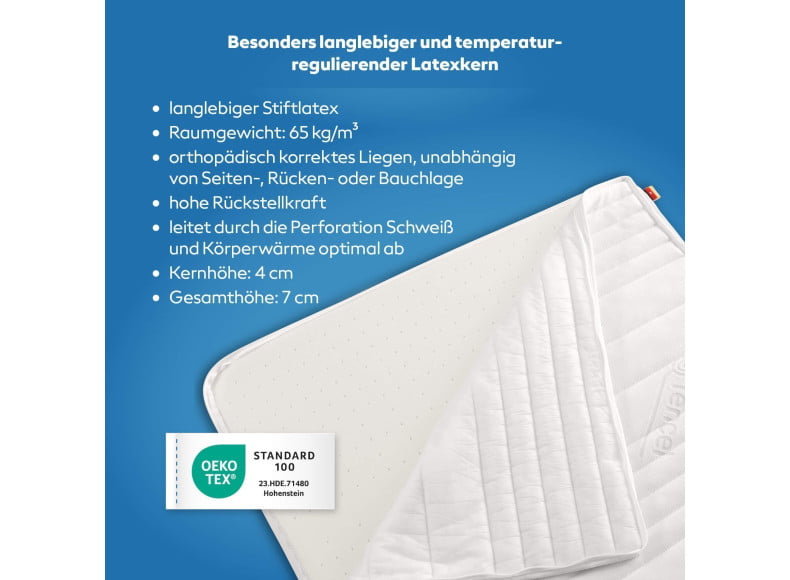 Perforierter Klima-Latex mit temperaturregulierendem Effekt