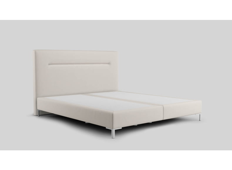 Textil Woolyun 135-135 (Abb. Kopfteil 110cm, Boxspring 20cm, Füße 12cm)