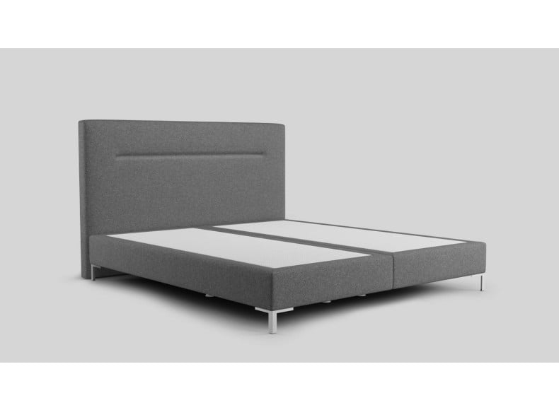 Textil Woolyun 72-24 (Abb. Kopfteil 110cm, Boxspring 20cm, Füße 12cm)