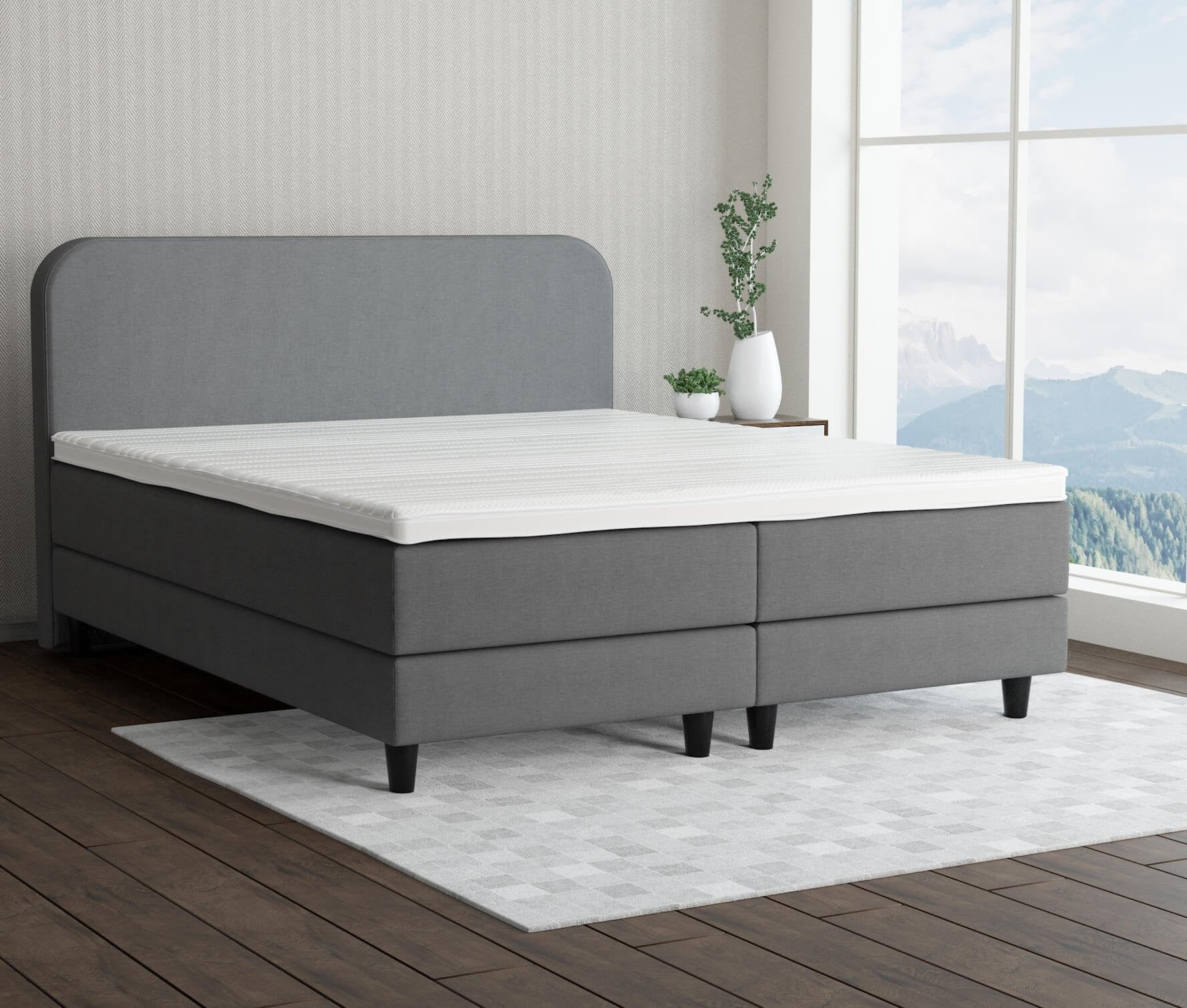 MEGY Boxspringbett 220x200 cm 0€ Versand DE