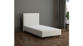 Stein 35-135 Woolyun - 30cm Box,100cm Kopfteil, 12cm Füße - Boxspringbett ohne Matratze 140x220