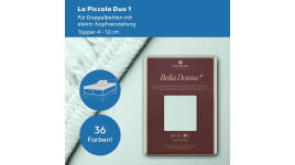 Bella Donna La Piccola DUO1 (bis 12cm) 1-Split Topper Spannbettlaken 180x200 cm