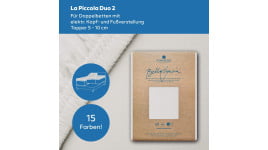 Bella Gracia La Piccola DUO2 (bis 12cm) 2-Split Topper Spannbettlaken 200x200 cm