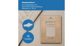 Bella Gracia Standard Duo 1 Spannbettlaken für Matratze mit verstellbarem Kopfteil und einer Höhe bis 25 cm