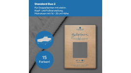 Bella Gracia Standard DUO2 (bis 25cm) 2-Split Spannbettlaken 200x200 cm