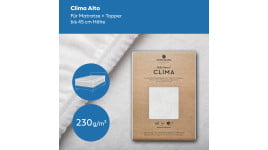 Bella Donna Clima Alto - Matratzen-Schonbezug im Spannbetttuch-Format für Matratze + Topper bis 45 cm Steghöhe