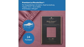Bella Donna Premium La Piccola DUO1 (bis 12cm) 1-Split Topper Spannbettlaken 200x200 cm
