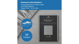 Bella Donna Premium La Piccola DUO2 (bis 12cm) 2-Split Topper Spannbettlaken 200x200 cm