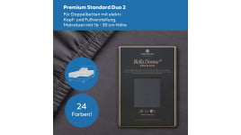 Bella Donna Premium Standard DUO2 (bis 30cm) 2-Split Spannbettlaken 200x200 cm