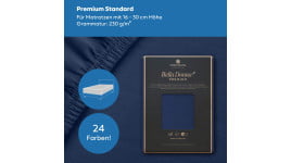 Bella Donna Premium Standard - Spannbettlaken für Matratzen bis 30 cm Höhe