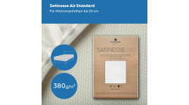 Formesse Satinesse Air Silver - Matratzen-Schonbezug im Spannbetttuch-Format für Matratzen bis 30 cm Höhe
