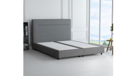 Hellgrau 5246 Tia - 20cm Box, 110cm Kopfteil, 6cm Füße