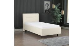 Beige 793 Loto - 30cm Rahmen,100cm Kopfteil, 12cm Füße - Polsterbett 90x210