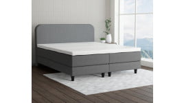 Hellgrau 5246 Tia - 15cm Box,100cm Kopfteil, 12cm Füße