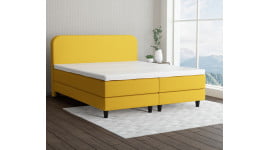 Senfgelb 5569 Tia - 15cm Box,100cm Kopfteil, 12cm Füße