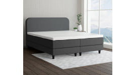 Dunkelgrau 5711 Tia - 15cm Box,100cm Kopfteil, 12cm Füße