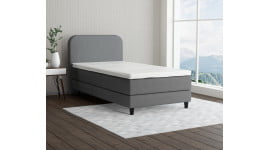 Hellgrau 5246 Tia - 15cm Box,100cm Kopfteil, 12cm Füße