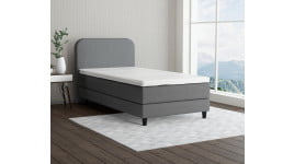 Hellgrau 5246 Tia - 15cm Box,100cm Kopfteil, 12cm Füße