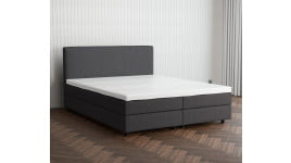 Anthrazit 09-24 Woolyun - 20cm Box,100cm Kopfteil, 6cm Füße